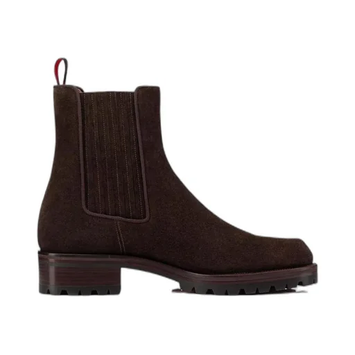 Logo Middle Heel Elastic High Upper Shoes
