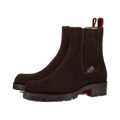 Logo Middle Heel Elastic High Upper Shoes