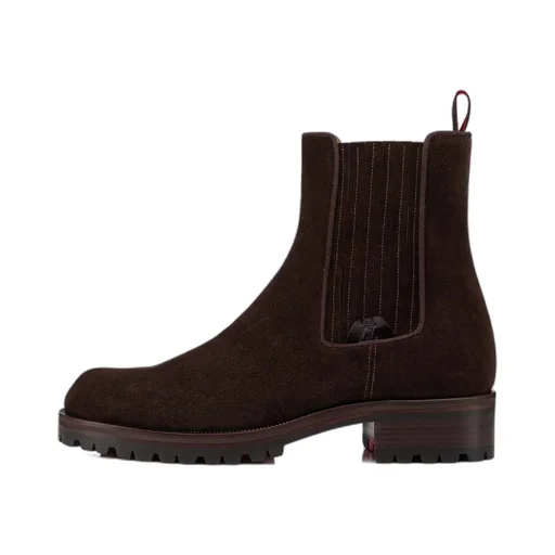 Logo Middle Heel Elastic High Upper Shoes