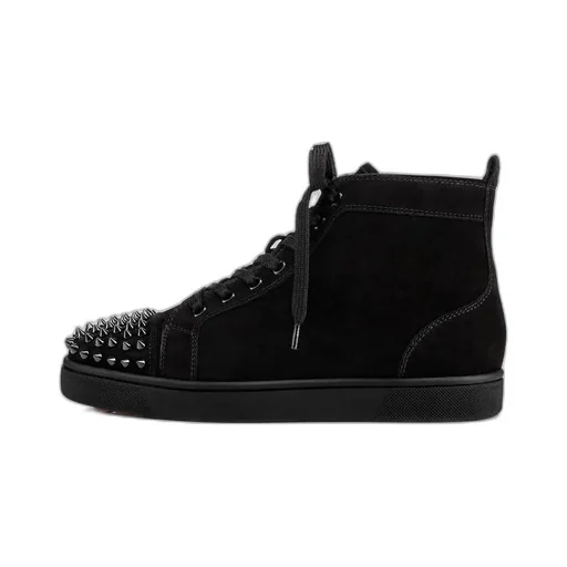 Lou Spikes Embellished High-Top Sneakers