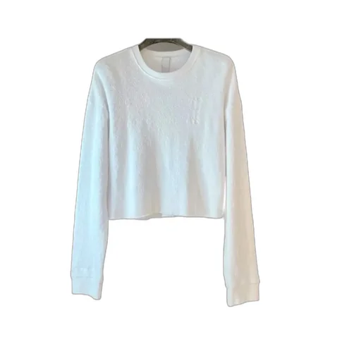 Cross Pattern Short Sweatshirt