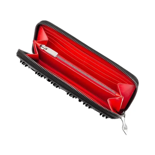 Panettone Studded Zip-Around Wallet