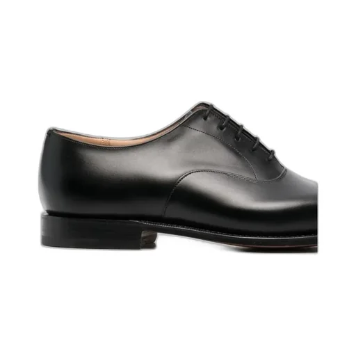 Polished-Finish Lace-Up Derby Shoes