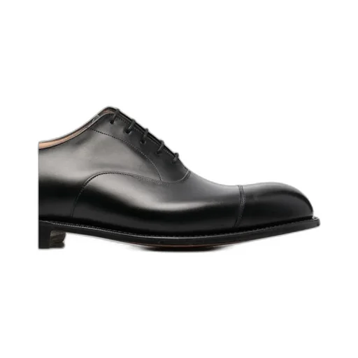 Polished-Finish Lace-Up Derby Shoes