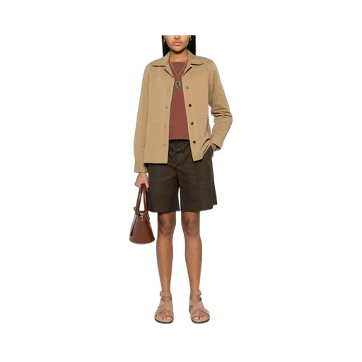 Panelled Twill Shirt Jacket