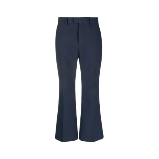 Wide-Leg Cropped Trousers