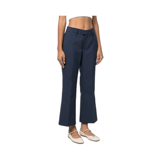Wide-Leg Cropped Trousers