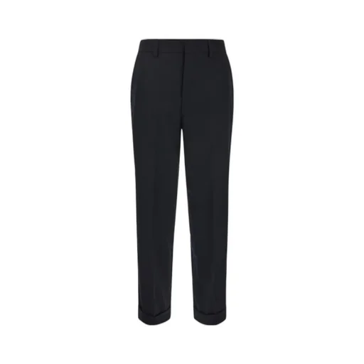 Straight-Leg Virgin-Wool Trousers