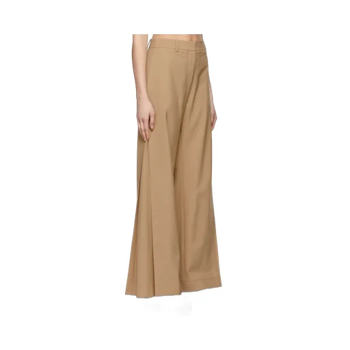 Mid-Waist Polyester Plain Casual Pants
