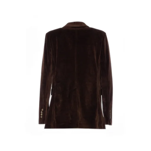 Velvet Single-Breasted Jacket