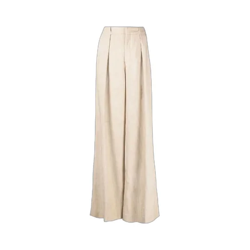 Pleated Flared Trousers