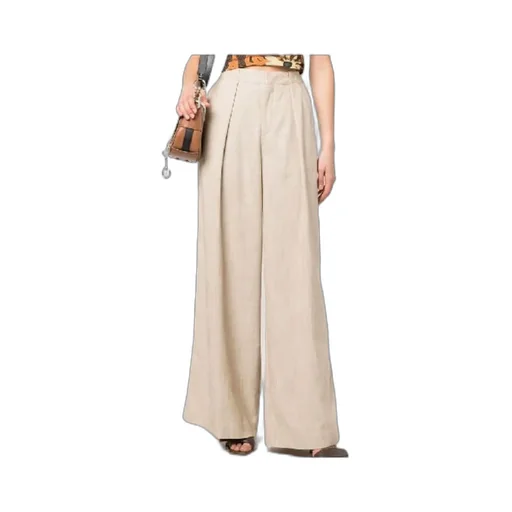 Pleated Flared Trousers