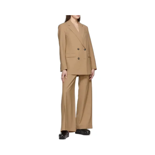 Mid-Waist Polyester Plain Casual Pants
