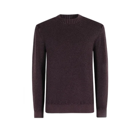 Ribbed Crew-Neck Sweater