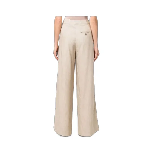 Pleated Flared Trousers