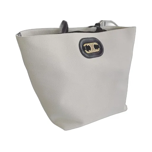 Cabas Maillon Triomphe In Textile And Calfskin
