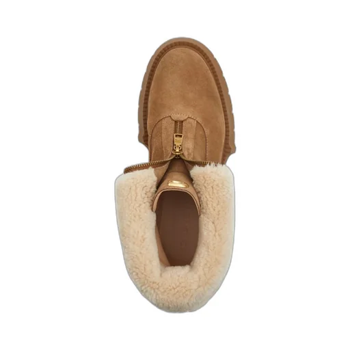 Zip Shearling Trainers