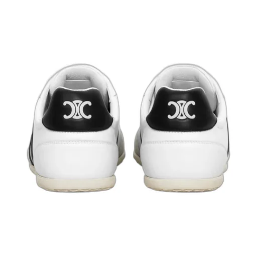 Jogger Low Lace-Up Sneaker With Triomphe Signature In Calfskin And Suede Calfskin