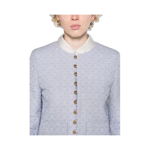 Triomphe Boutis Chelsea Jacket In Striped Cotton