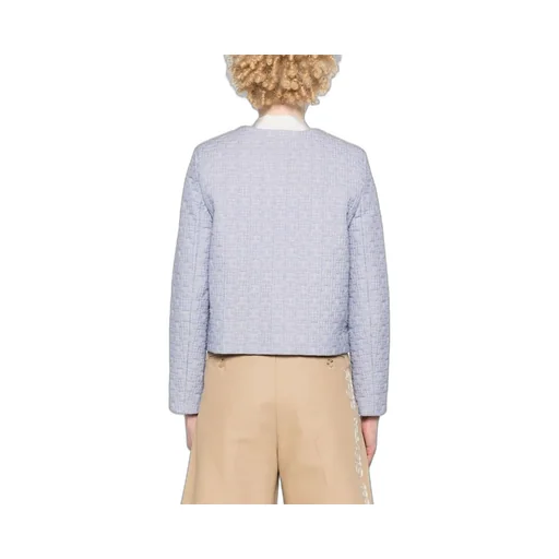 Triomphe Boutis Chelsea Jacket In Striped Cotton