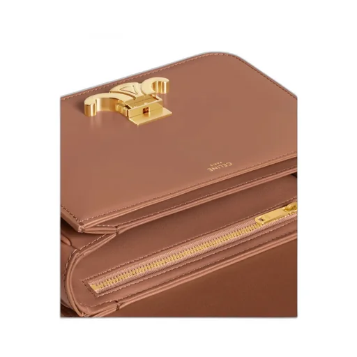 Teen Triomphe Bag In Shiny Calfskin