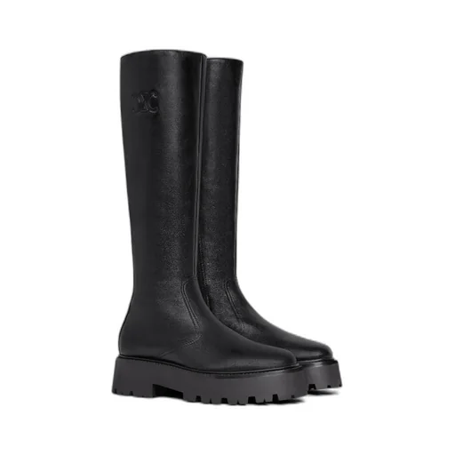 Bulky Zipped Boot With Triomphe In Calfskin