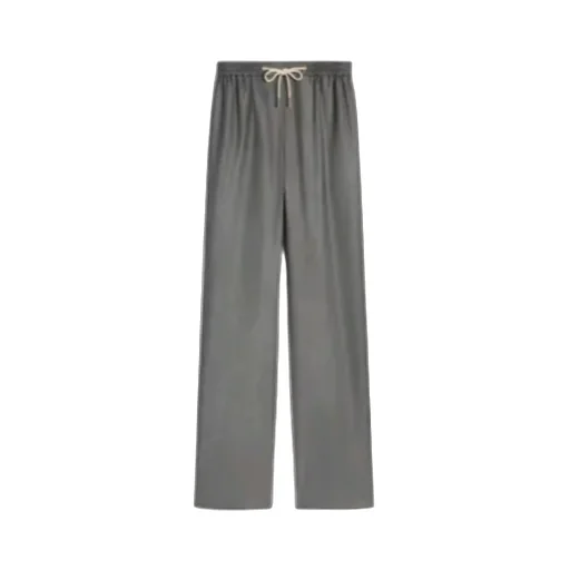 Straight Jogging Pants In Cashmere Flannel