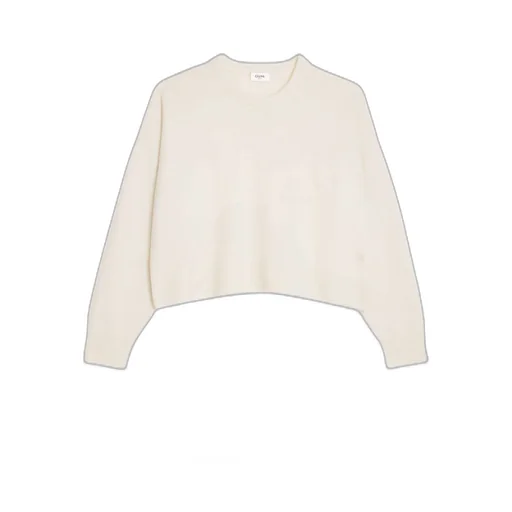 Triomphe Cropped Sweater In Heritage Cashmere