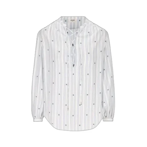 Romy Blouse In Striped Silk