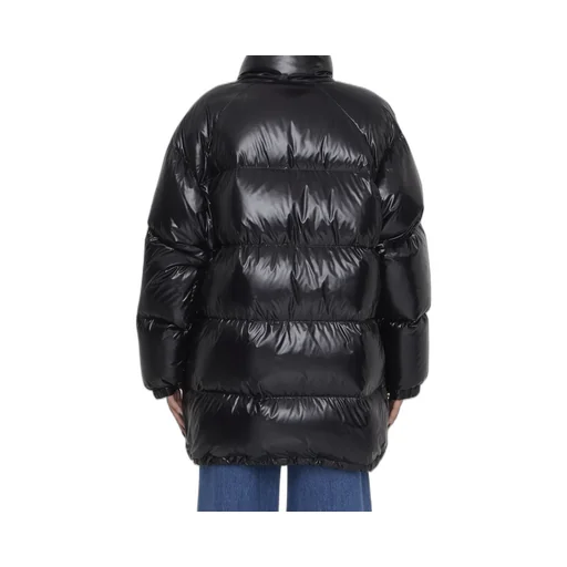 Long Triomphe Down Jacket In Lightweight Nylon