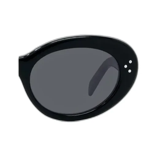 Oval-Frame Tinted Sunglasses