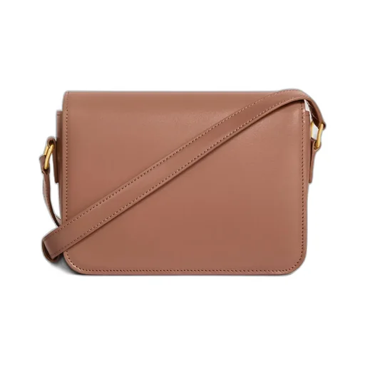 Teen Triomphe Bag In Shiny Calfskin