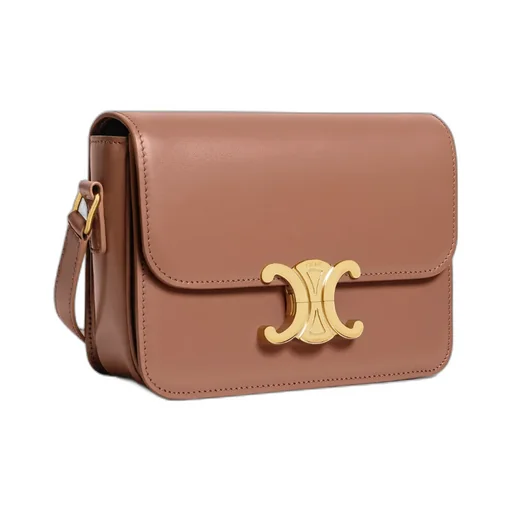 Teen Triomphe Bag In Shiny Calfskin