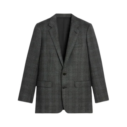 Long Jacket In Prince Of Wales Check Flannel