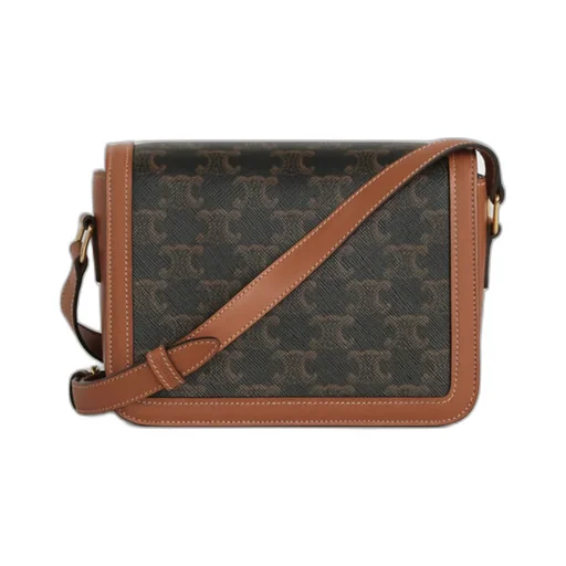 Teen Triomphe Bag In Triomphe Canvas And Calfskin