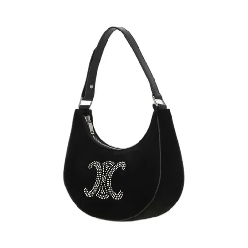 Logo Zipper Shoulder Bag