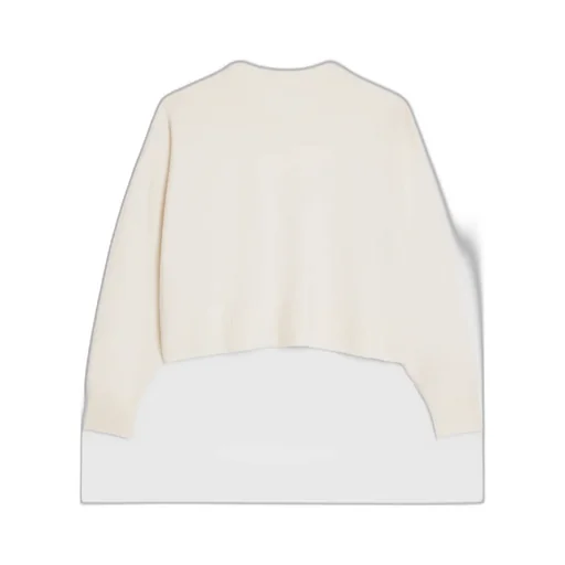 Triomphe Cropped Sweater In Heritage Cashmere