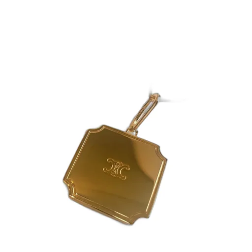Separables Triomphe Plate Pendant In Brass With Gold Finish