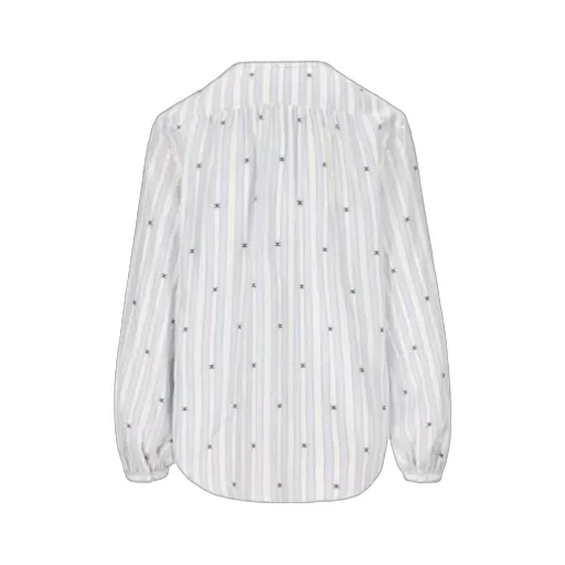 Romy Blouse In Striped Silk