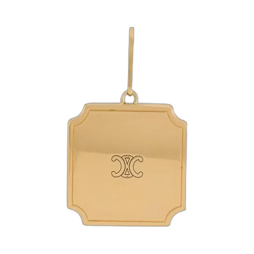 Separables Triomphe Plate Pendant In Brass With Gold Finish