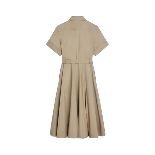 Safari Dress In Lightweight Gabardine