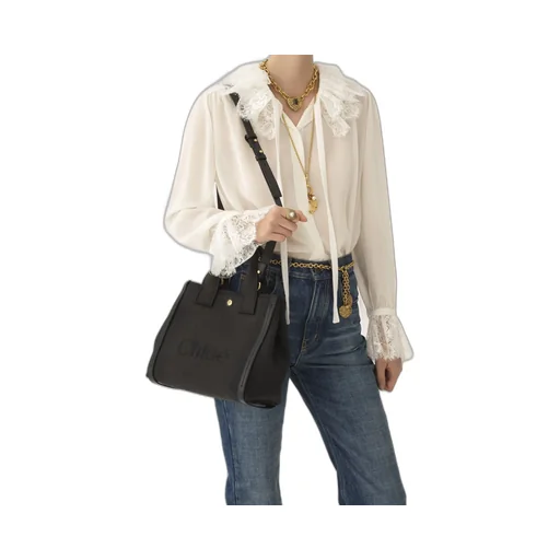 Carry Logo Detailed Small Tote Bag