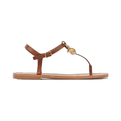 Leather Charm Sandals