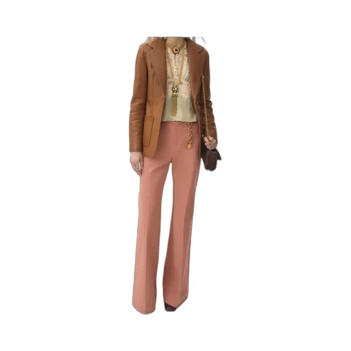 Patch-Pocket Leather Jacket