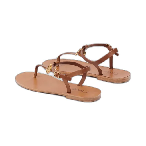 Leather Charm Sandals