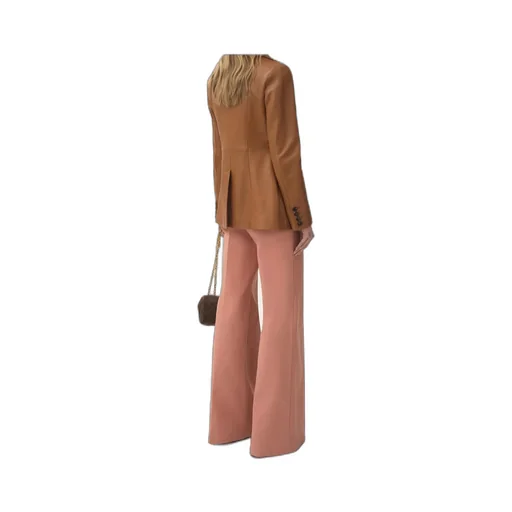 Patch-Pocket Leather Jacket