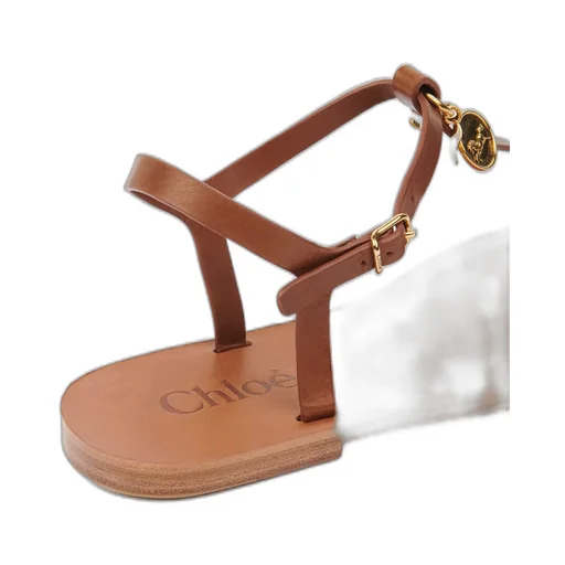 Leather Charm Sandals