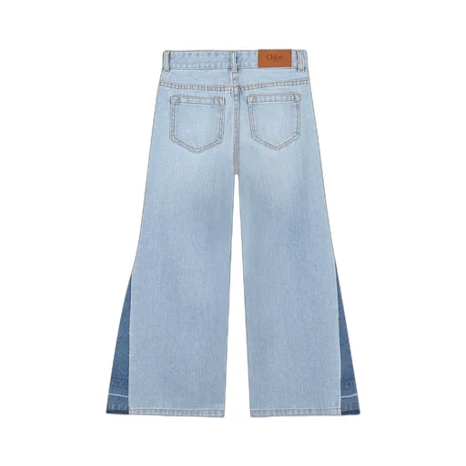 Logo Patch Wide-Leg Jeans