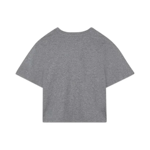 Logo-Print Cropped Crewneck T-Shirt