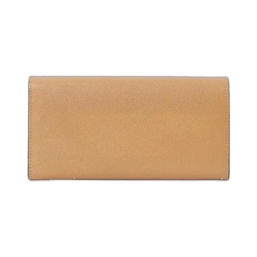 Charms Long Wallet With Flap In Grained Leather